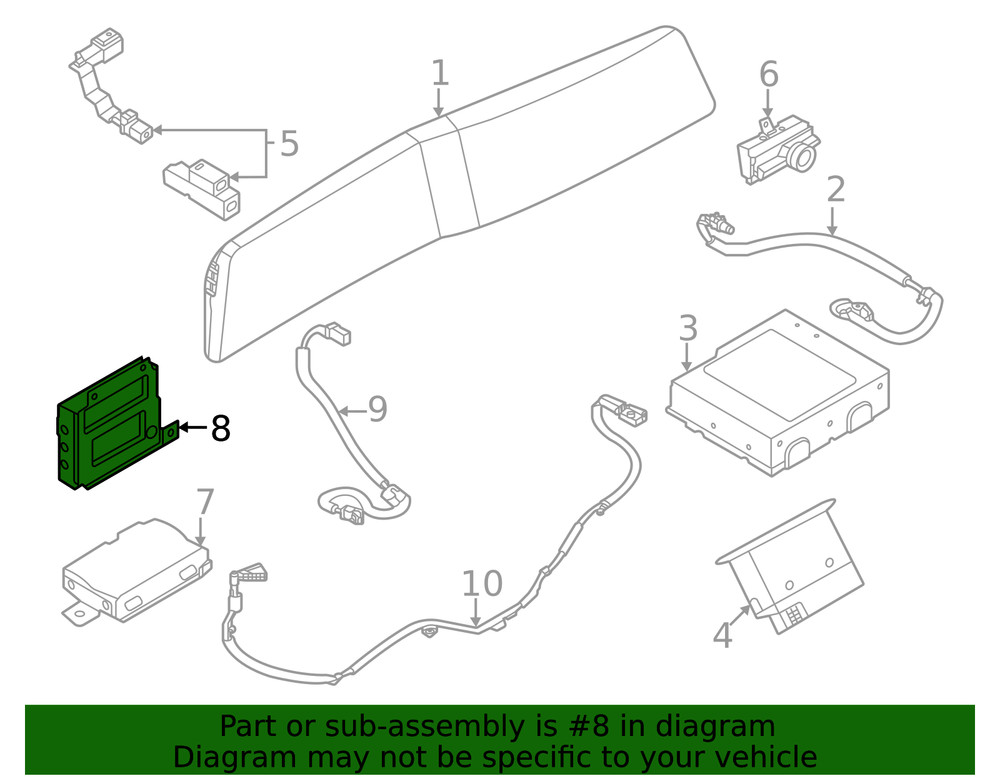 Genuine Nissan Control Module 284A1-5MP2A