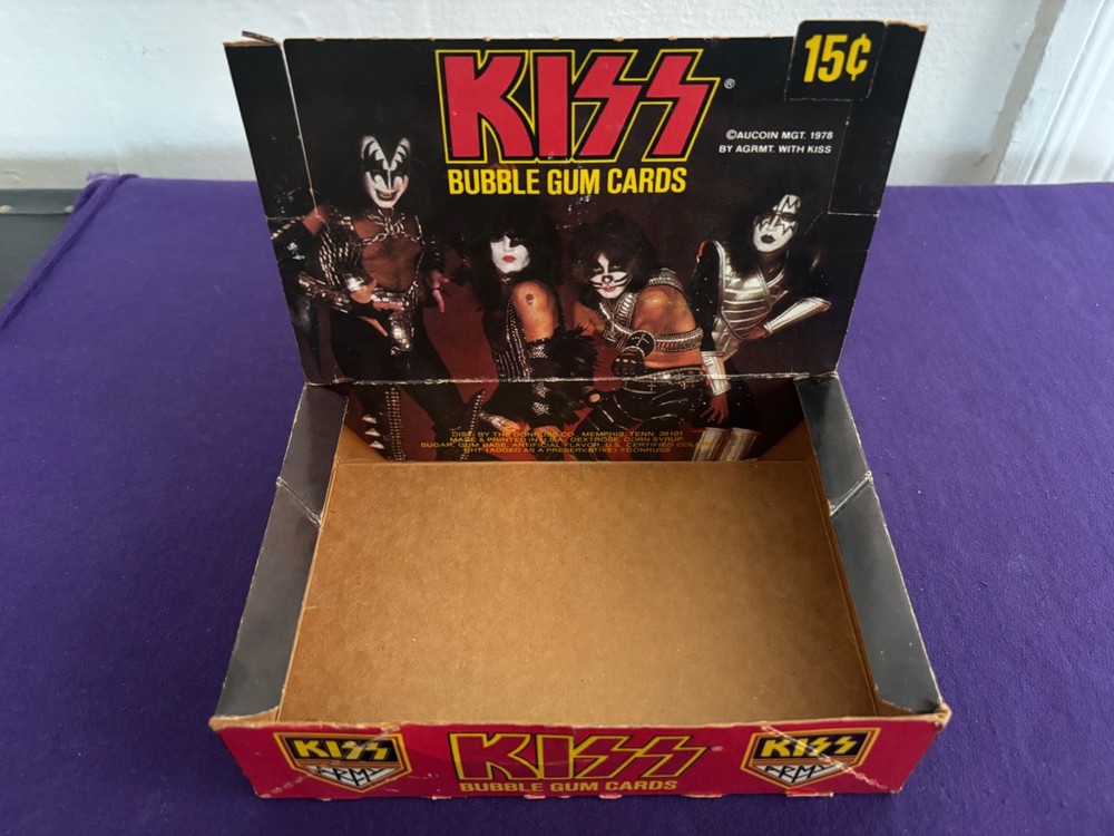 Original (Kiss) Empty Wax Box Cards