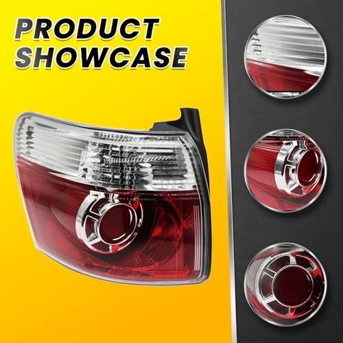 Left Tail Light Assembly W/Bulbs Compatible with 2007-2012 Acadia Driver Side