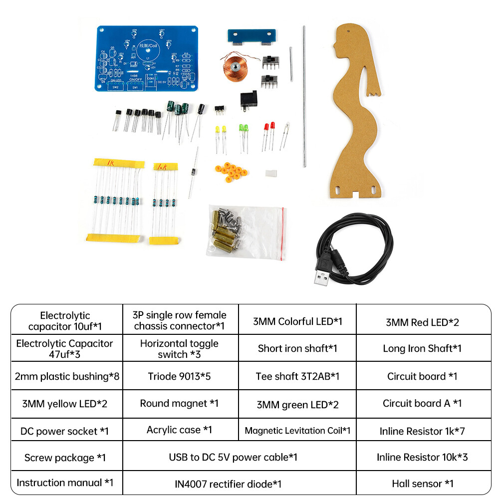 DIY LED Electronic Swing Kit Electromagnetic Swing Induction Teaching Welding