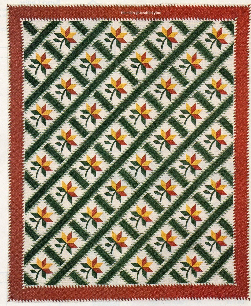 Peonies Quilt Pattern Pieced MG