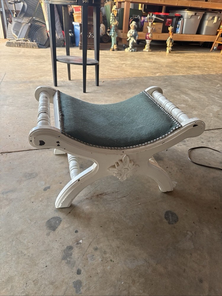 Vintage Saddle Footstool