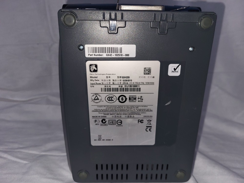 Zebra GX420t Thermal Barcode USB Shipping Label Printer