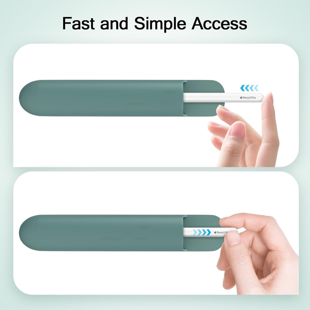 Universal Stylus Holder, Reusable Adhesive Silicone Pencil Protected Sleeve Comp