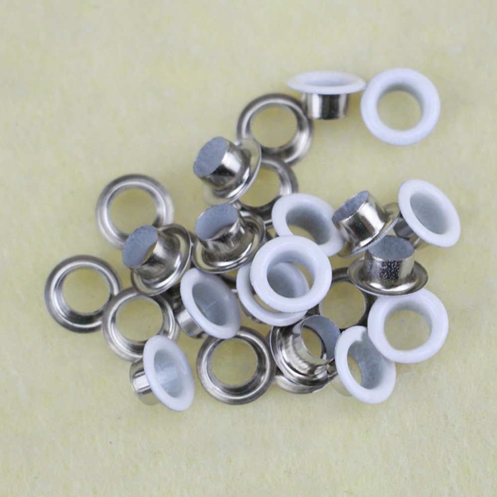 300 Set 6MM Grommets Set Sturdy Eyelets Button Kit with 3PCS