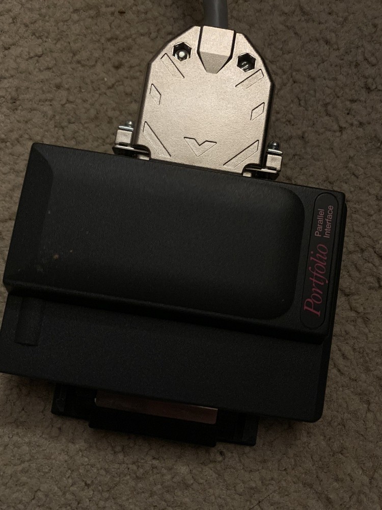 ATARI HPC-101 Portfolio Parallel Interface Serial Port Interface Grey Pink