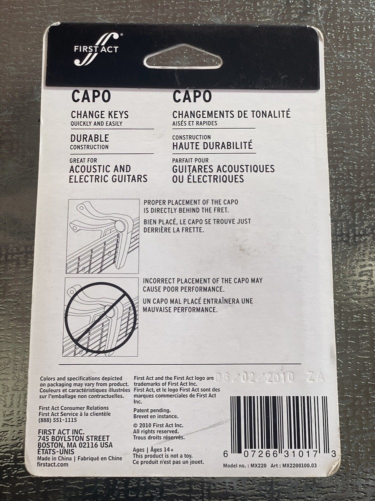 FIRST ACT CAPOCHANGE KEYS QUICKLY AND EASILY GREAT FOR LIVE PERFORMANCE
