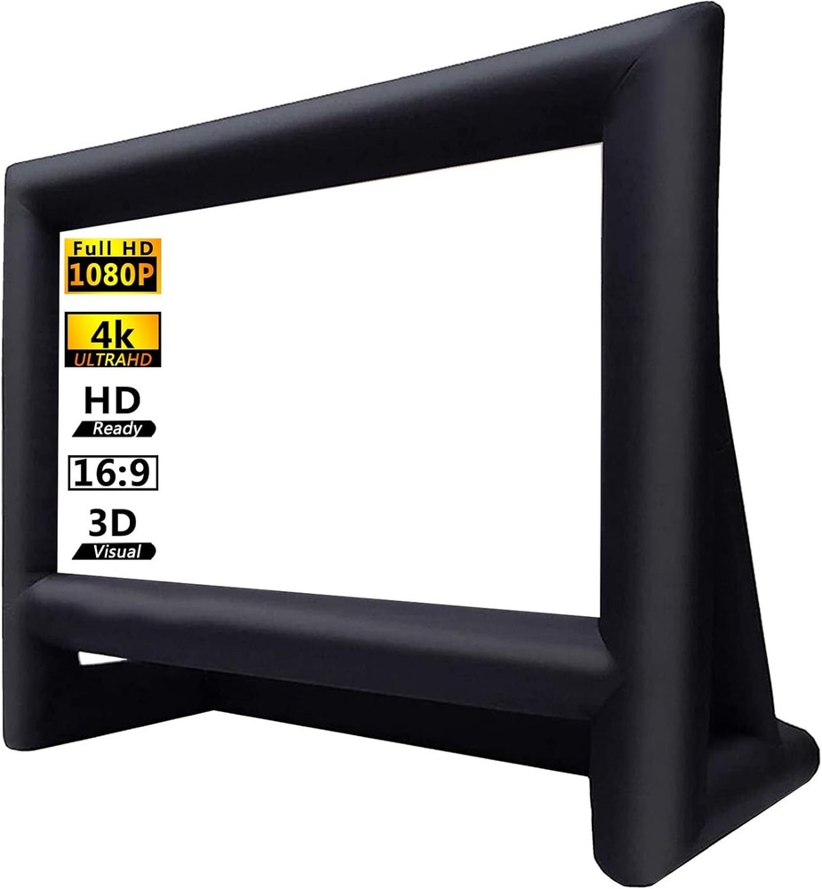 16ft Inflatable Outdoor Projector Screen with Blower Storage Bag