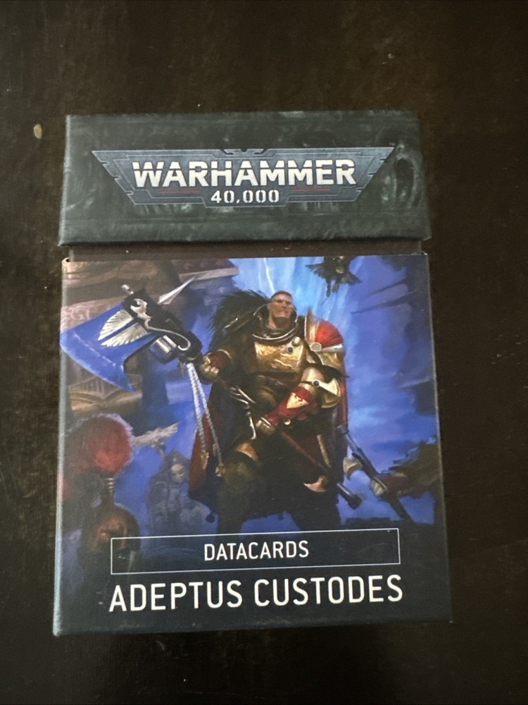 Warhammer 40K Adeptus Custodes Datacards 9th Edition