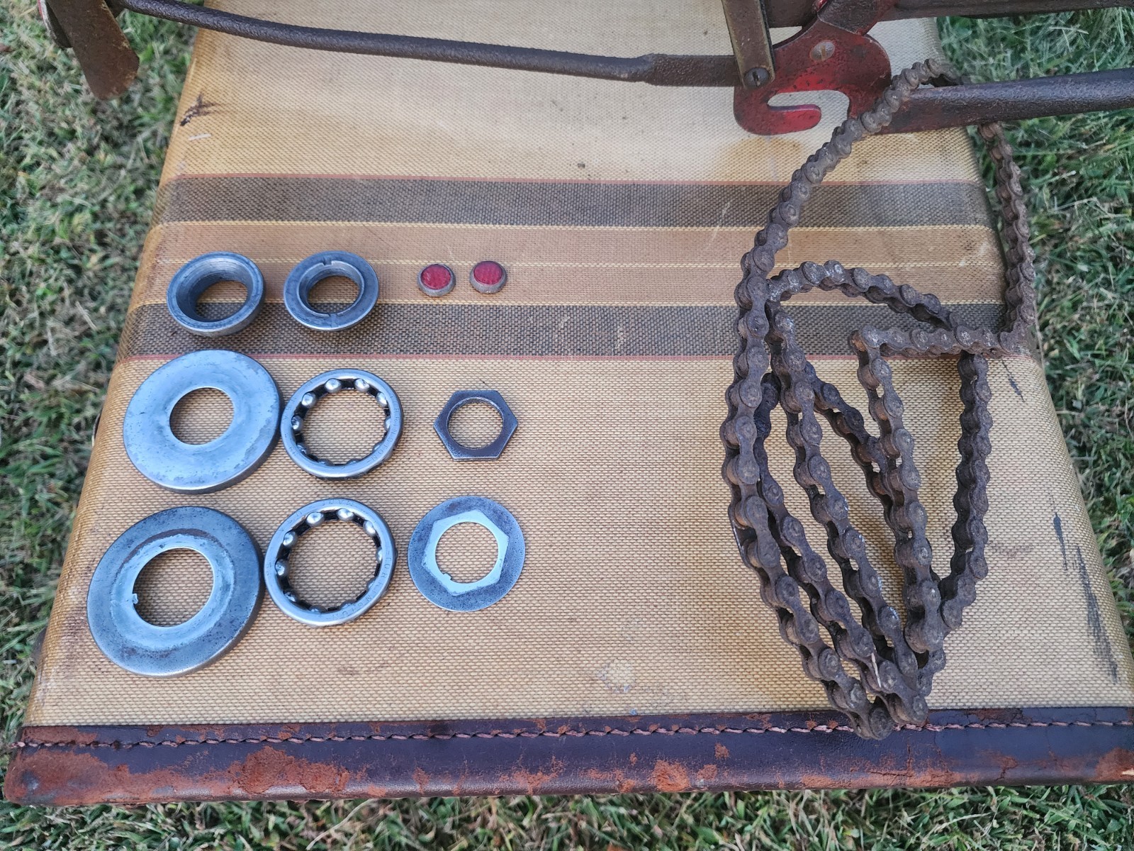 ORIGINAL 50'S COLUMBIA 5 STAR SUPERB BALLOON TIRE BIYCYCLE SPRINGER W/ KEY