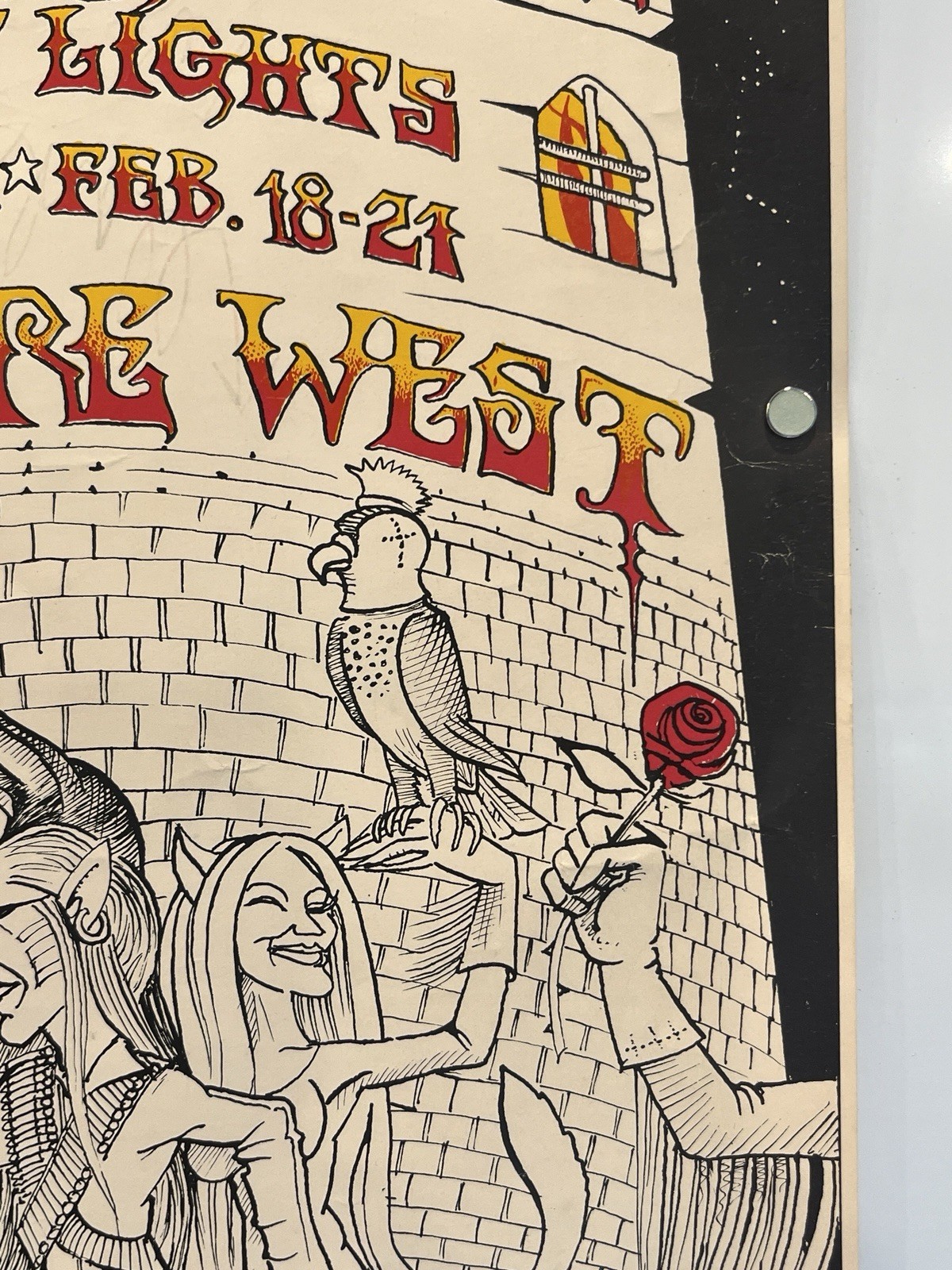 FLEETWOOD MAC STEPPENWOLF FILLMORE concert poster 1970 BILL GRAHAM 21x28 BG270