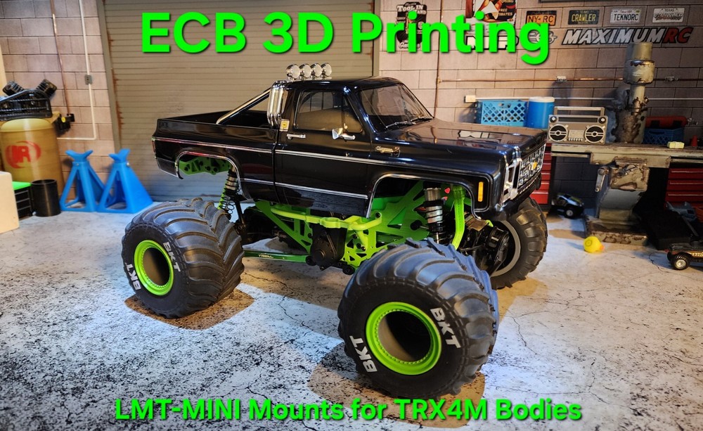 ECB 3D Printing Clipless Mounts for LMT-Mini, K10, Black