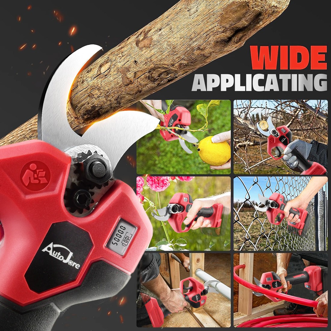 For Milwaukee M18 Battery Cordless Electric Pruning Shears Gardening Trimmer