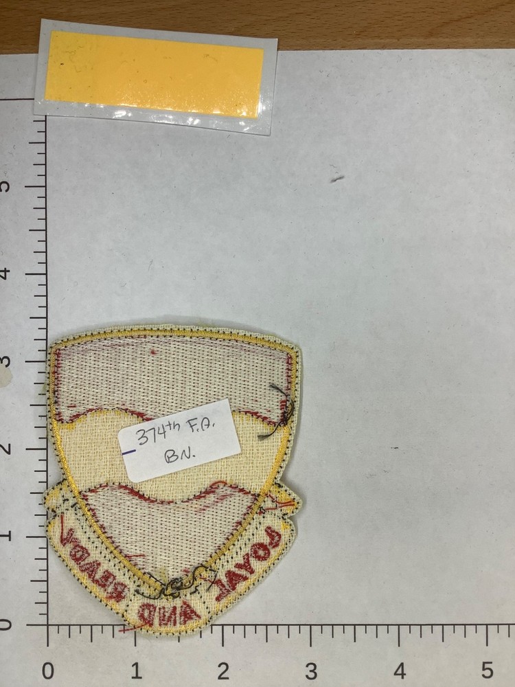 US ARMY 374th FIELD ARTILLERY BN PATCH