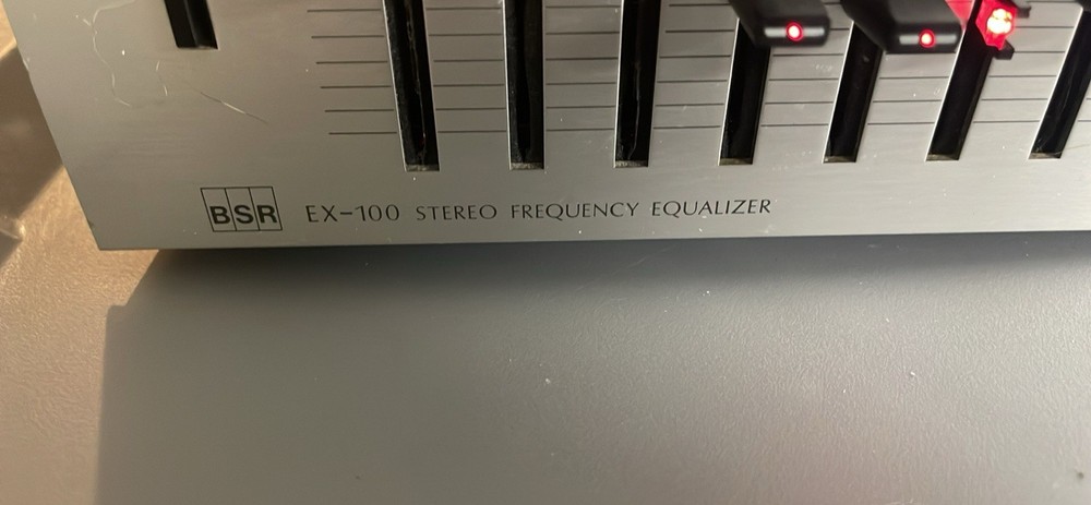 Vintage BSR EX-100 Stereo Frequency Equalizer - Tested Working