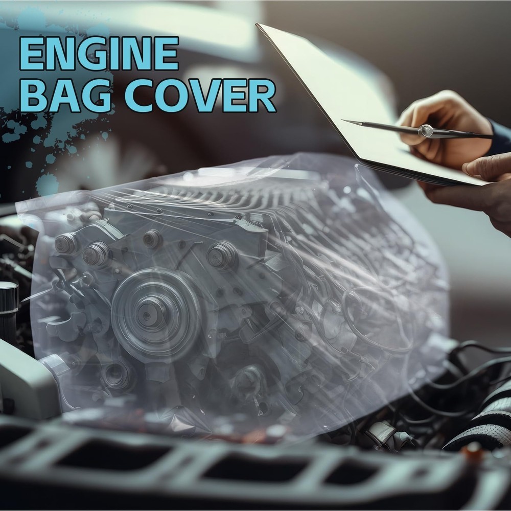 10 Pcs Engine Storage Bags Bulk Plastic Clear Engine Bag Covers Waterproof fo...