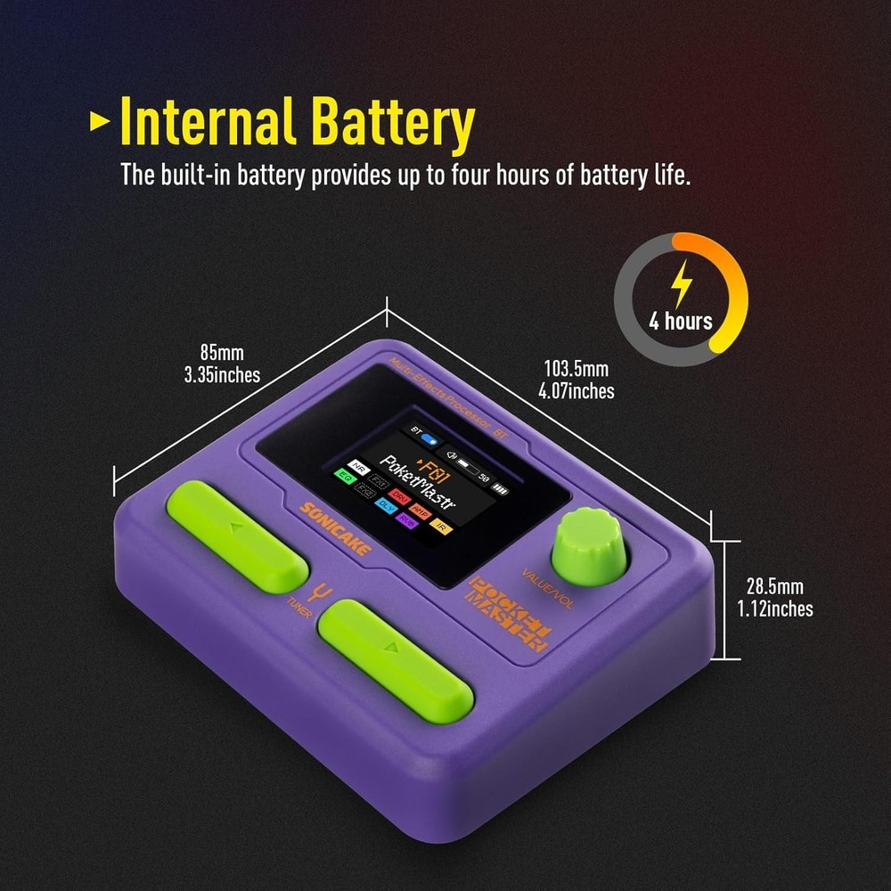 Purple Multi Effects Pedal, USB Audio Interface