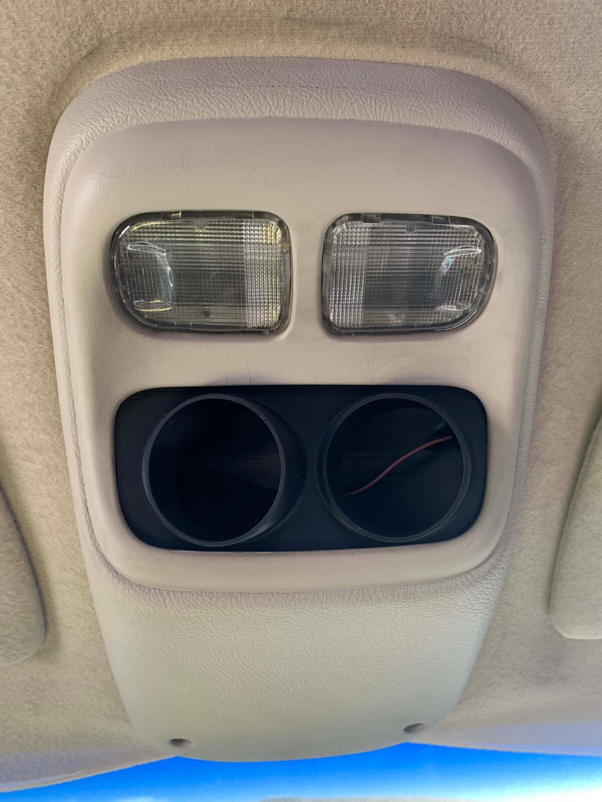 Ram 94-97 Map Light Double Gauge Pod Angled