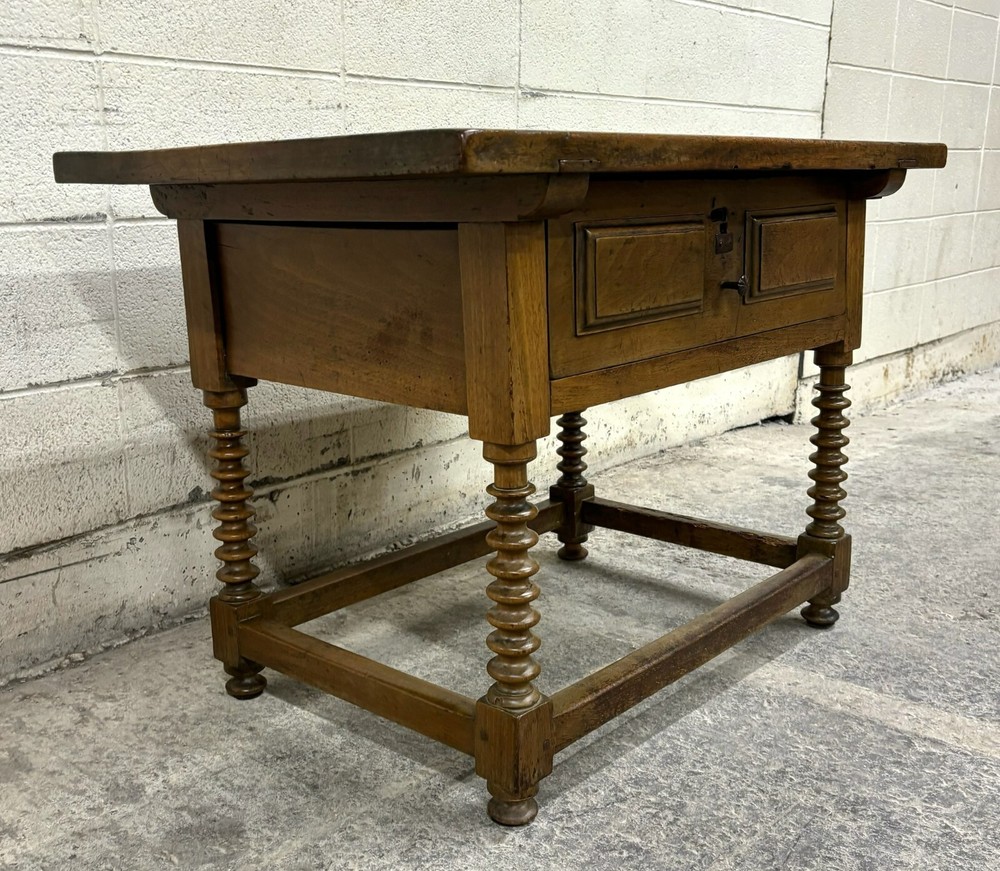 Antique Rustic Spanish Colonial Farm Table Library Table Work Table