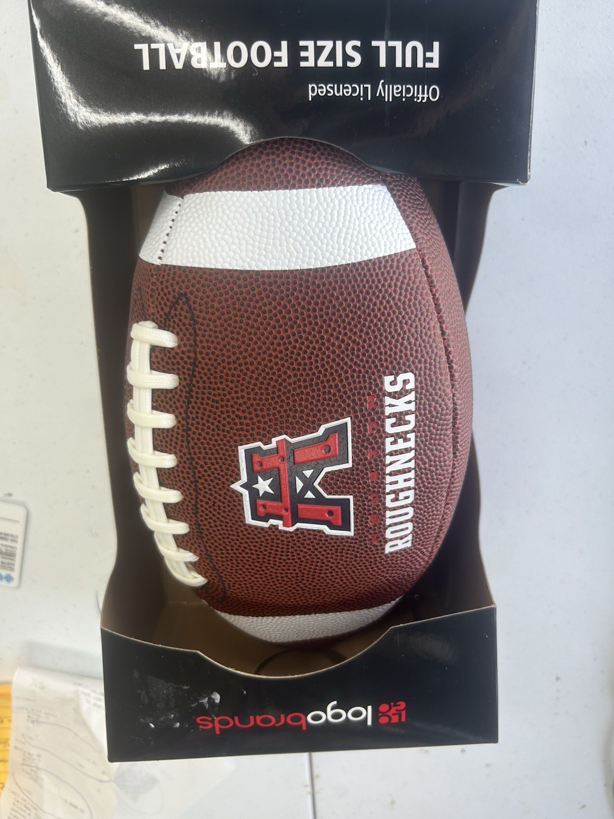 XFL UFL Full Size Replica Football Houston Roughnecks Gamblers Rare