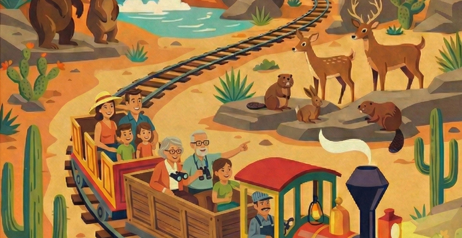 Mine Train Retro Glossy Poster 13x19 Frontier Train Wall Art Print