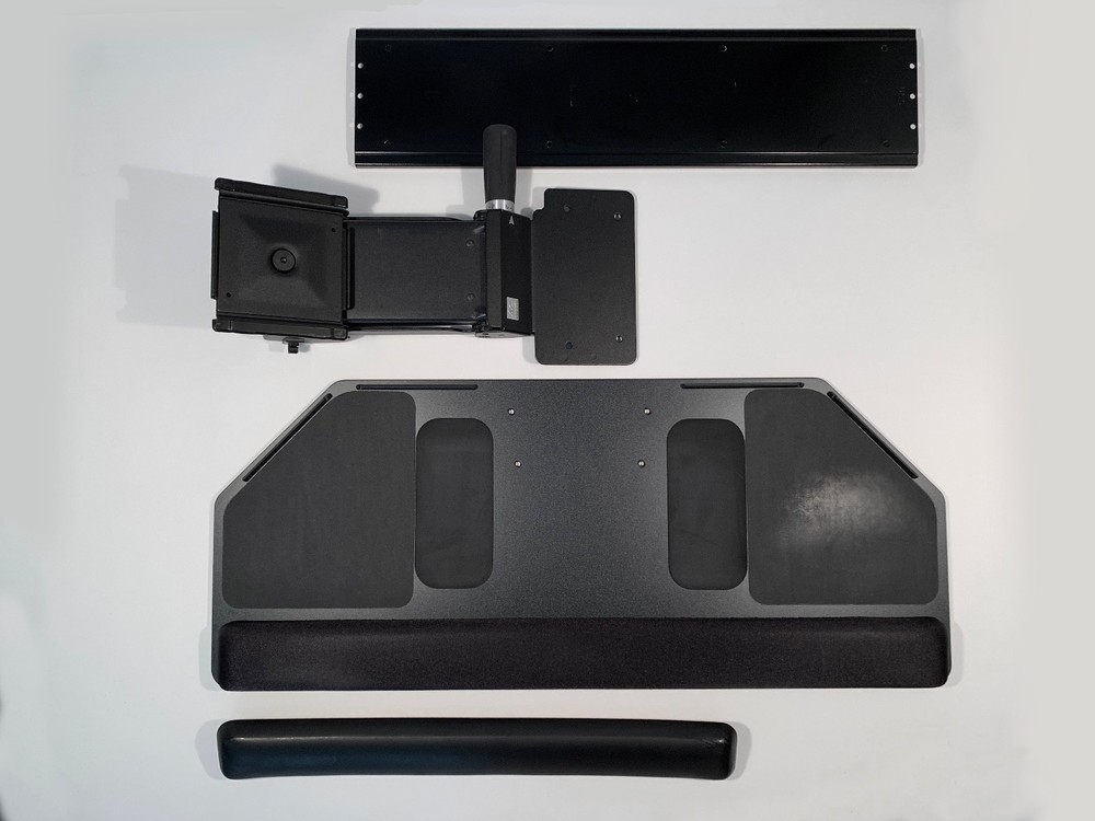 HUMANSCALE Keyboard Tray with Mouse Platform Black Originally $450