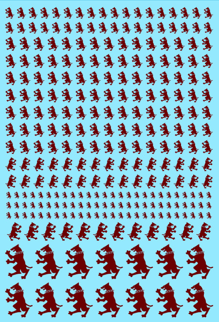 Loyal Red Rage Dogs A6 Custom Transfer Sheet