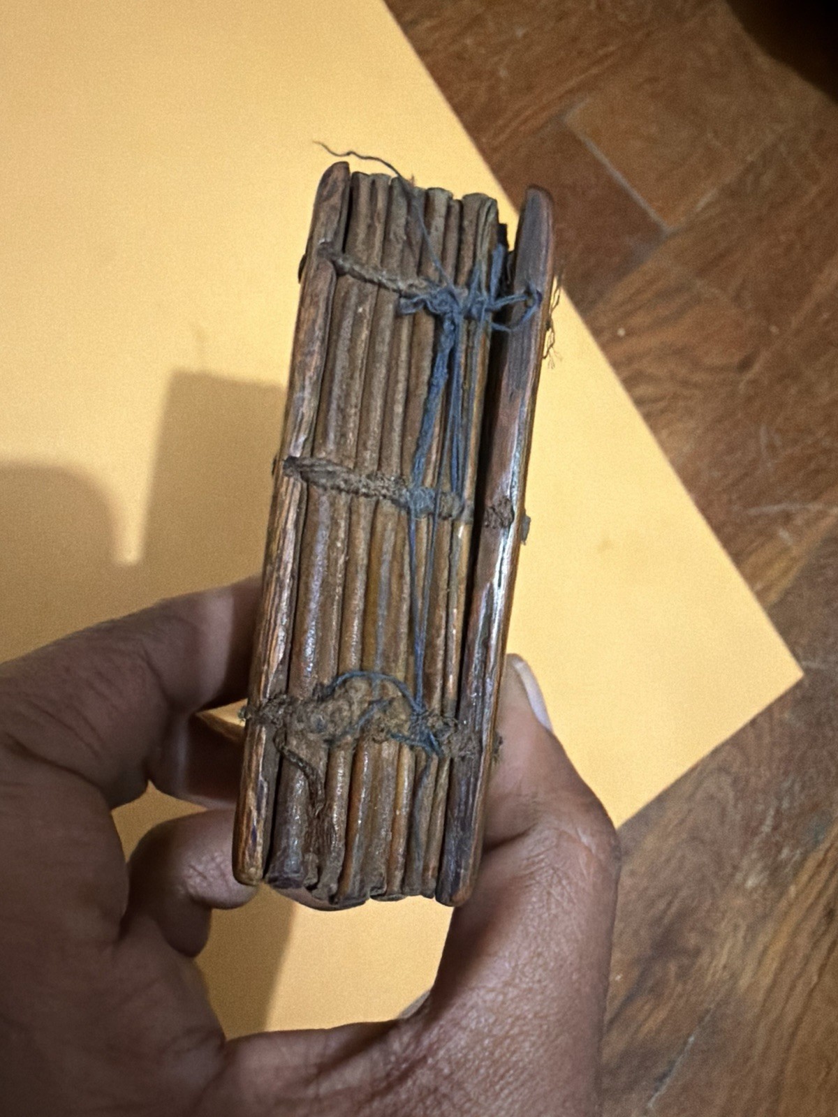 Antique Mini Ethiopian Bible – Ge’ez Script on Vellum Hand-written