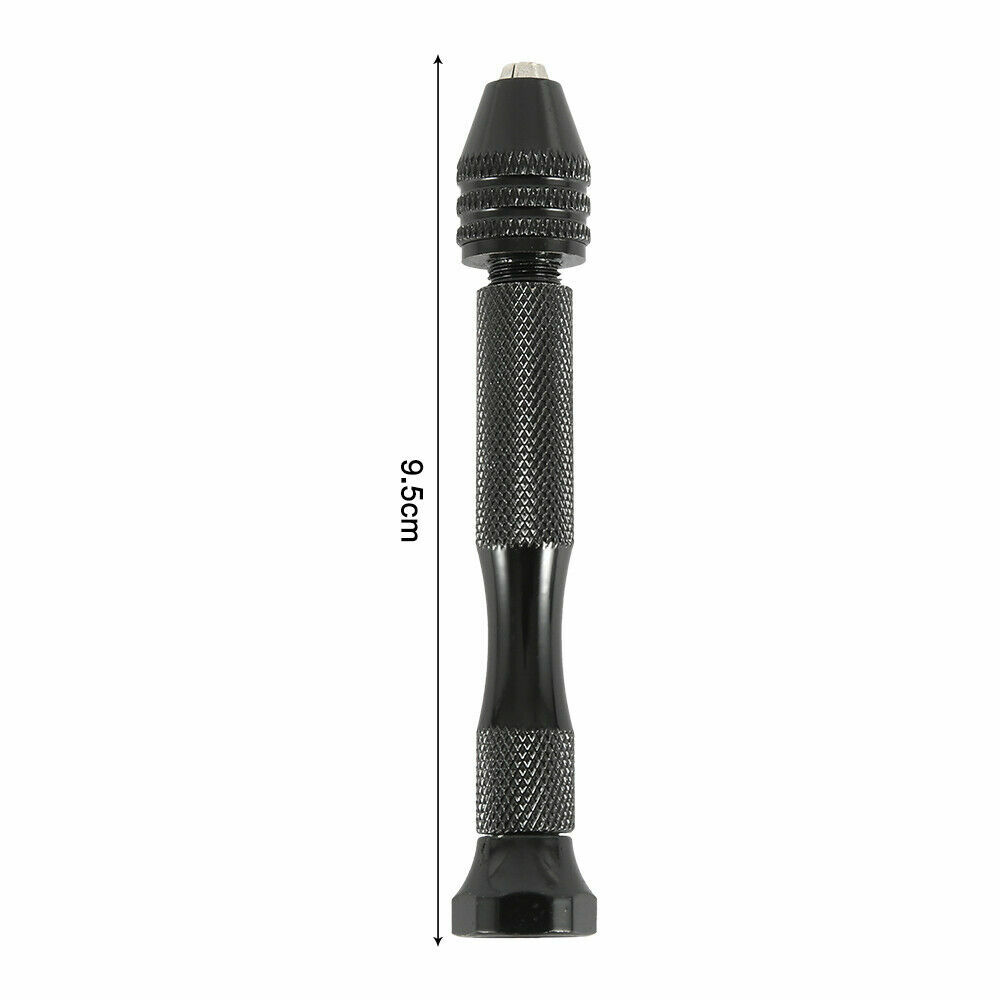 49X Mini Micro Hand Drill Bits Set Manual drill pin vise chuck DIY Tool Set