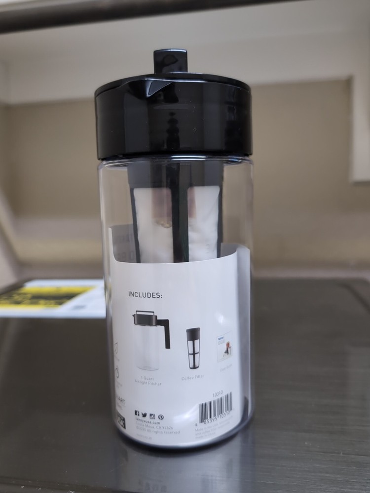 Takeya 10310 1 Quart Cold Brew Coffee Maker - Black