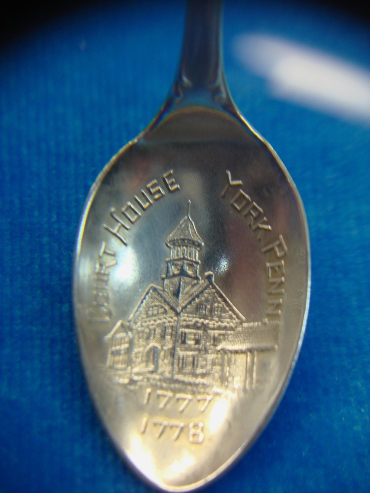 KNIGHTS TEMPLAR - YORK COMMANDERY - 1904 ANNUAL CONCLAVE - STERLING COLL. SPOON