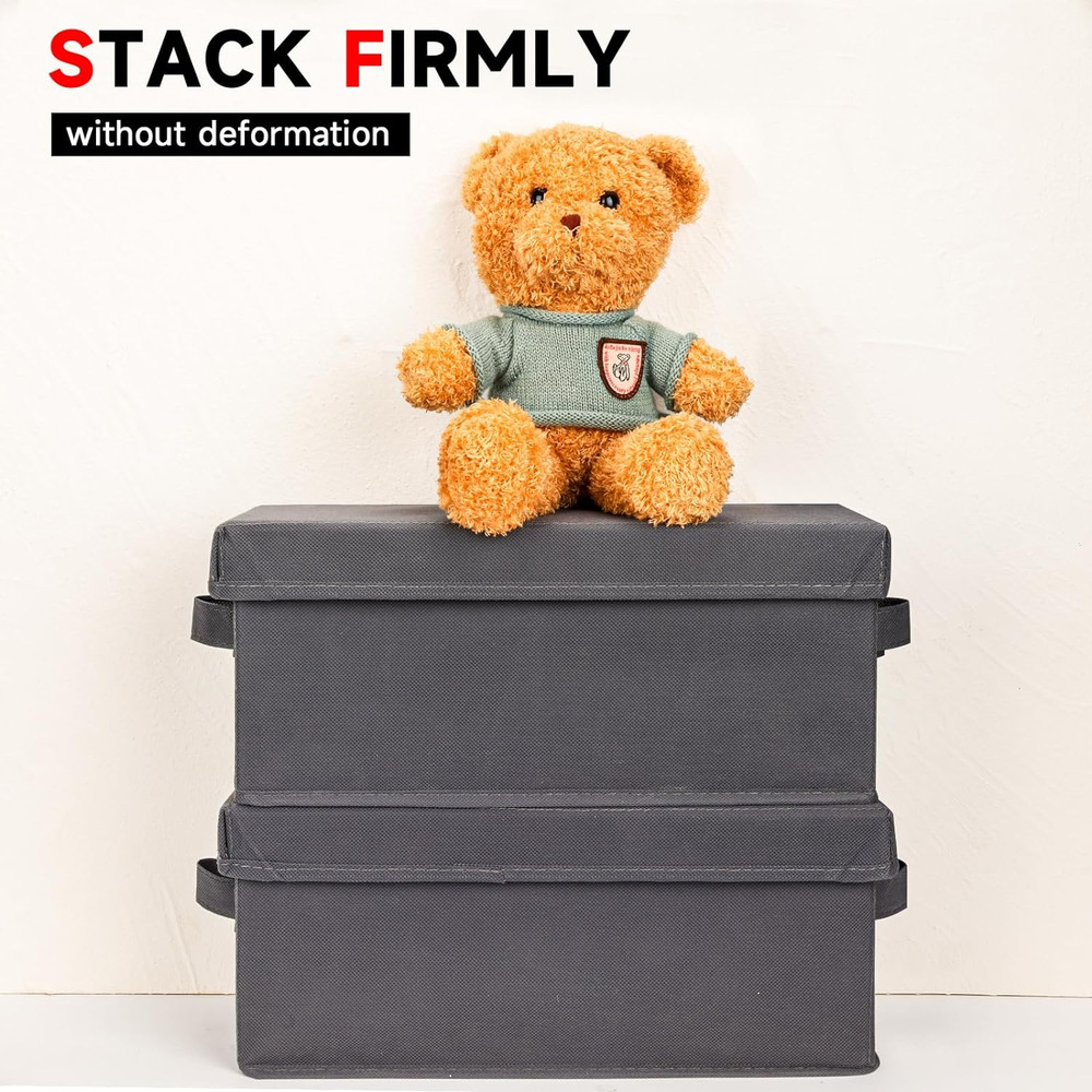 Upgrades CD Storage Box - Perfect CD Case Storage Solution, Stackable CD Organiz