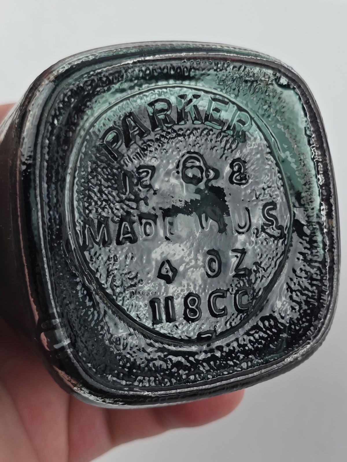 Vintage Parker Striated Vacumatic Fountain Pen Stand & Ink Well Bottle