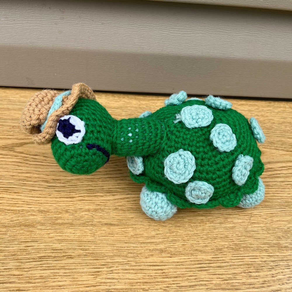 Crochet Turtle Couple Green