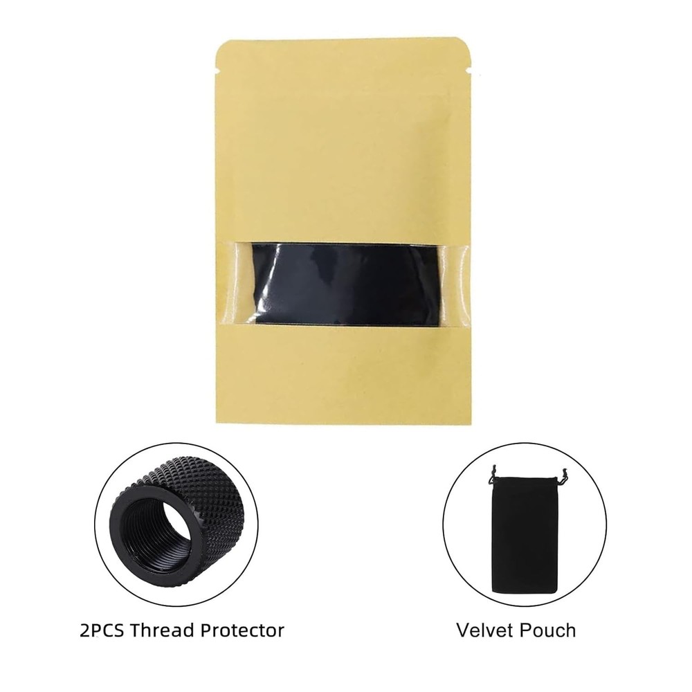 Thread Protector 1/2 x 28 for .22LR .223 & 5.56 (2pack) black