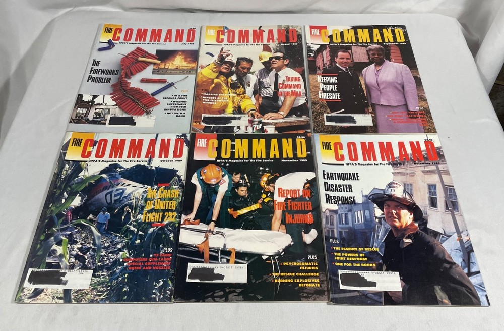 FIRE COMMAND magazine 12 issues from 1989