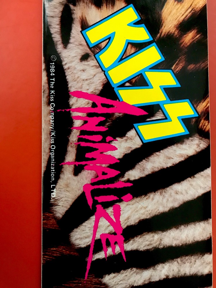 KISS 1984 ANIMALIZE Eric Carr Paul Stanley FUNKY Bumper Sticker