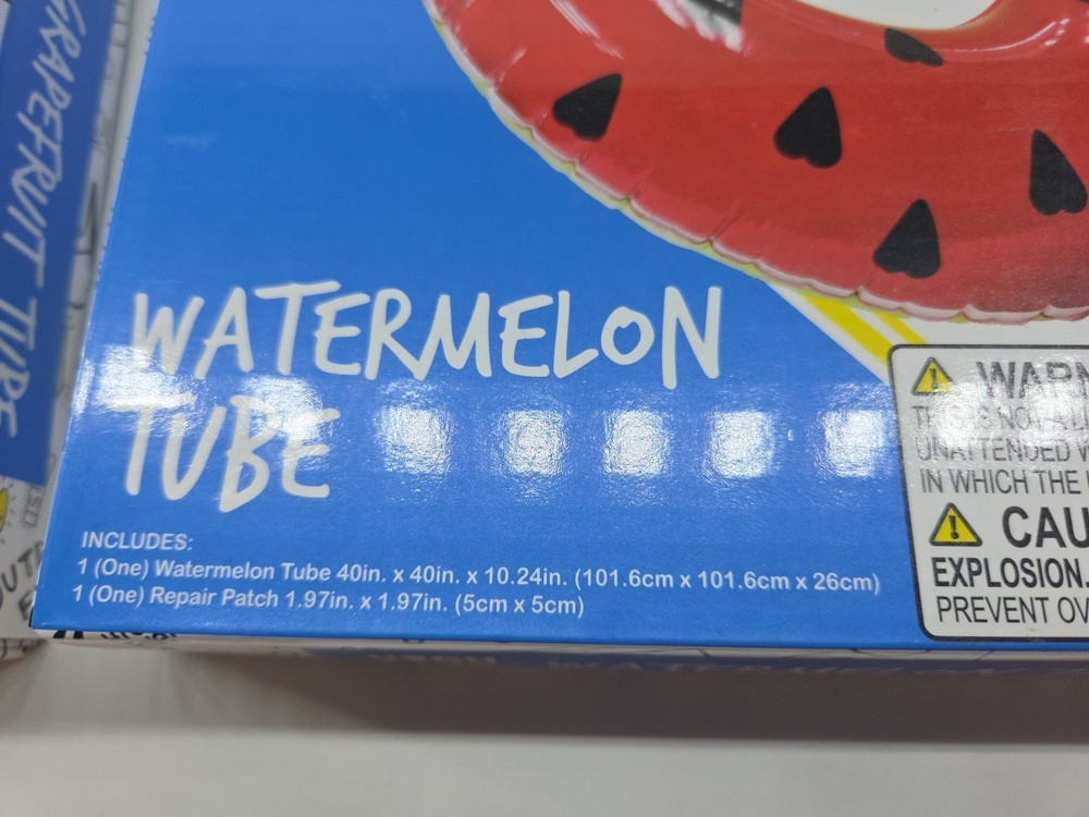 Pool Tubes Watermelon And Grapefruit - Brand New. Pool Floaties