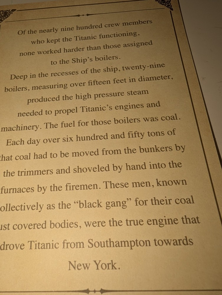 Titanic Coal In Case