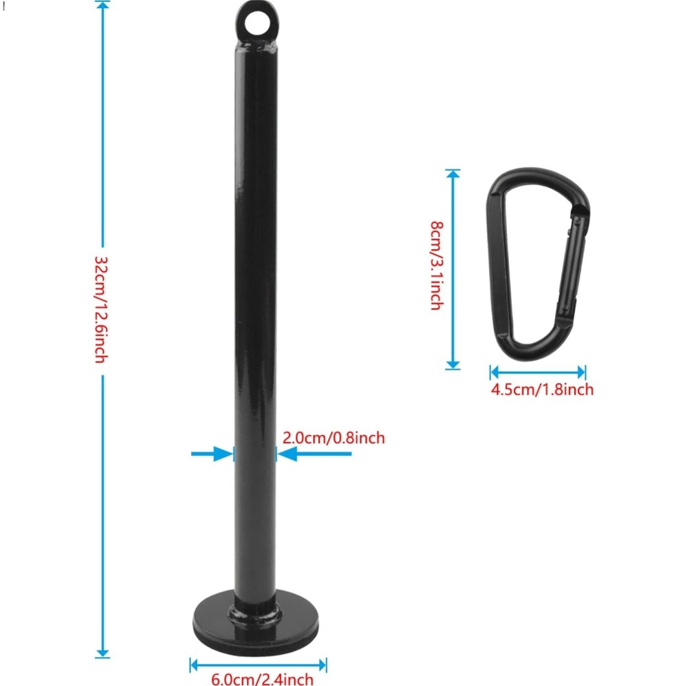 Compact Weight Loading Pin Compatible with Olympic Plates - Max 150 KG Capacity