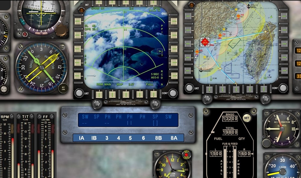 F14D TOMCAT COCKPIT instrument panel CDkit