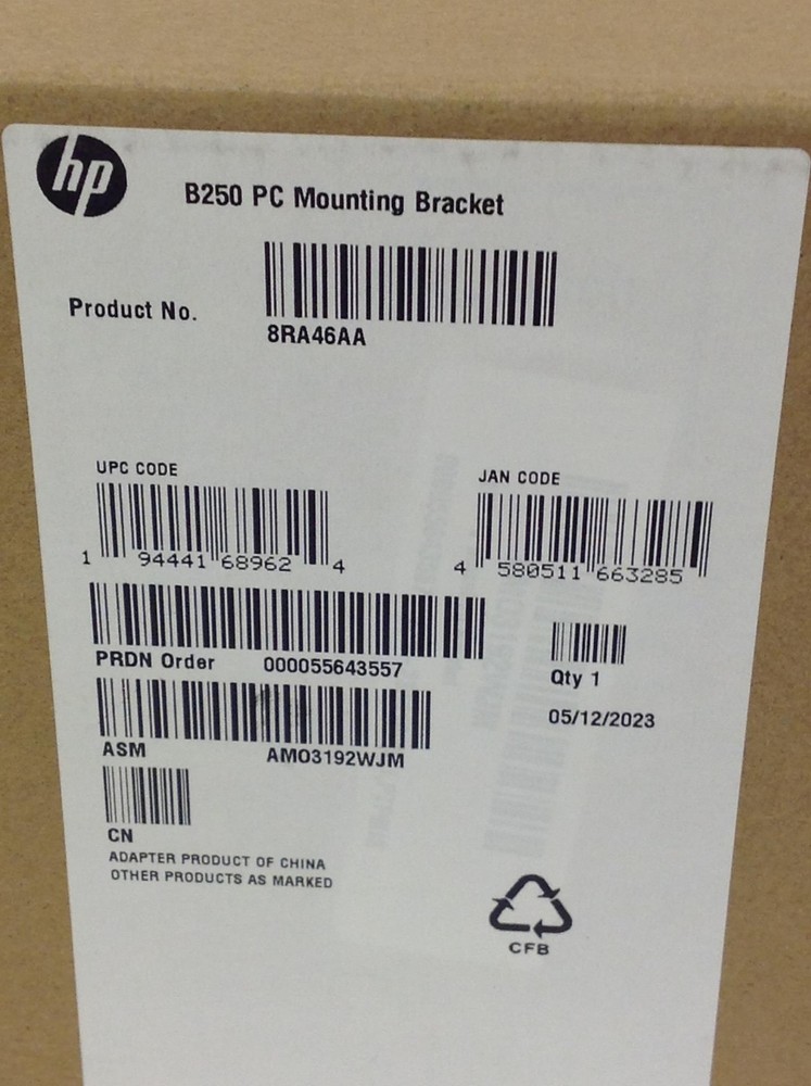 5x NEW HP 8RA46AA PC Mounting Bracket B250 For Thin Client Workstation Mini PC