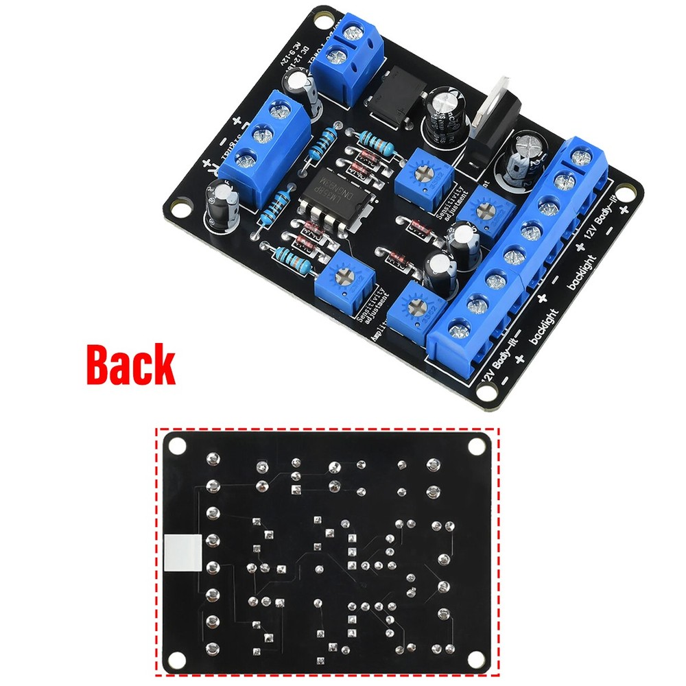 AC9-12V DC12-18V Pre-amplifier VU Level Meter Driver Board DB Level Meter Driver