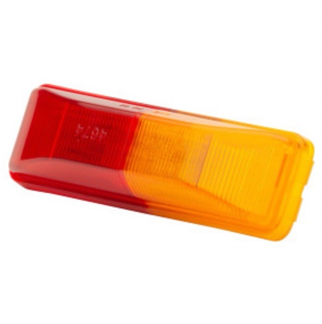 Grote 46740 Clearance Marker Light Red/Amber | Split-Lens Rectangular