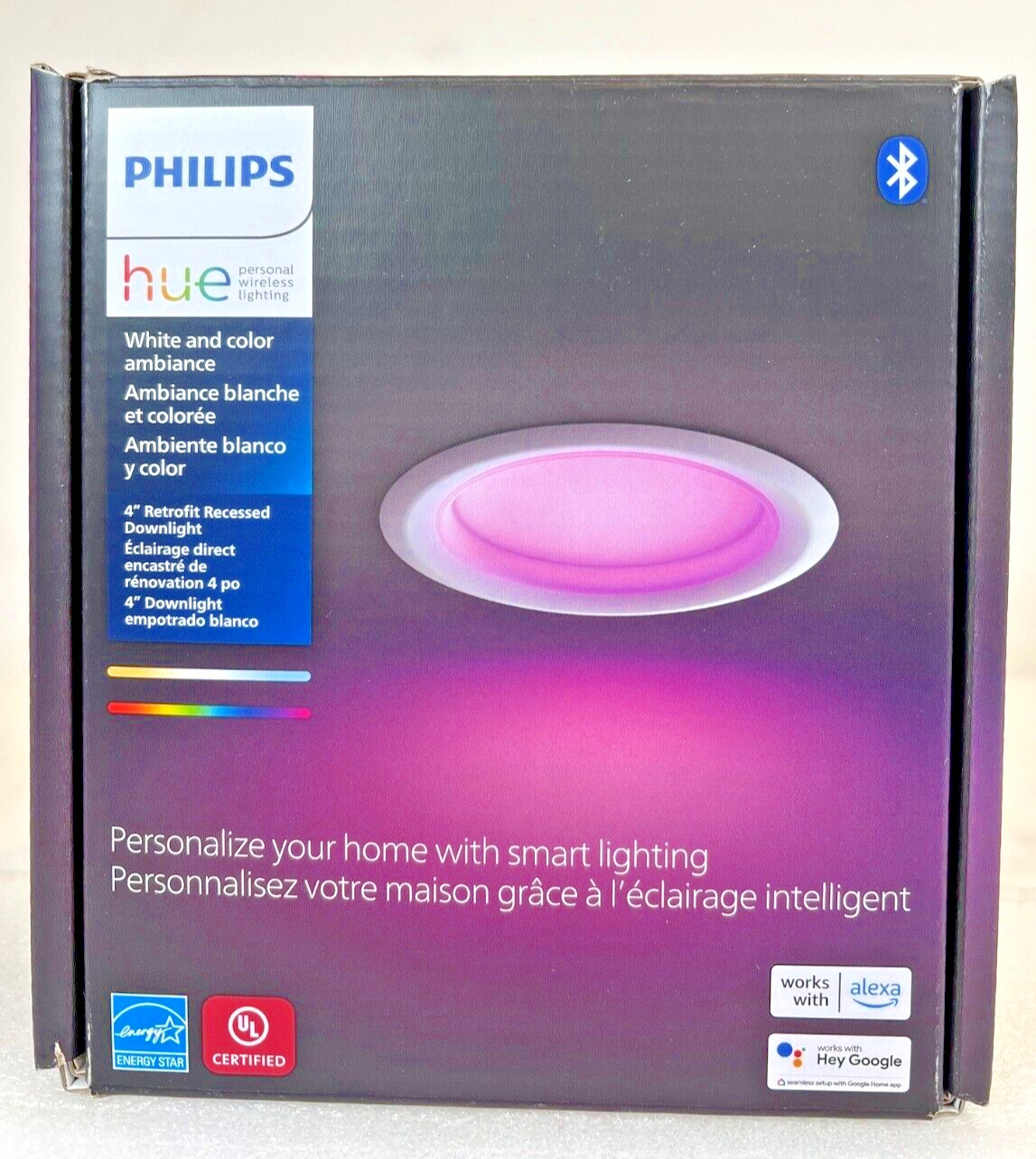 Philips Hue White & Color Ambiance 4" High Lumen Retrofit Recessed Downlight