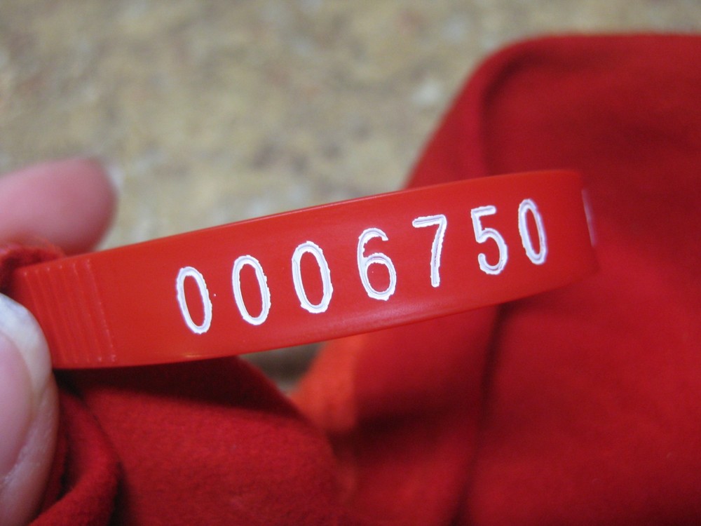 Red Suede Deer Leather #0006750 Row FF