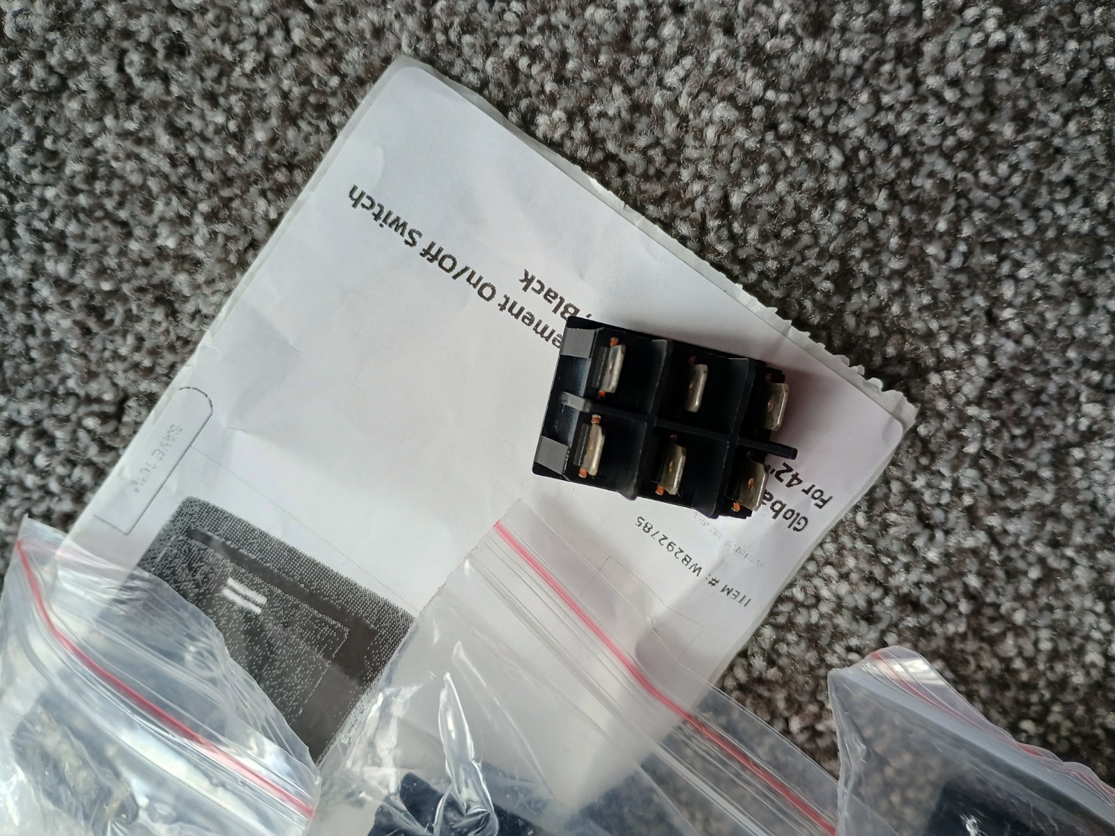 Global Industrial Replacement On/Off Switch For 42" & 48" Blower Fans Lot Of 3