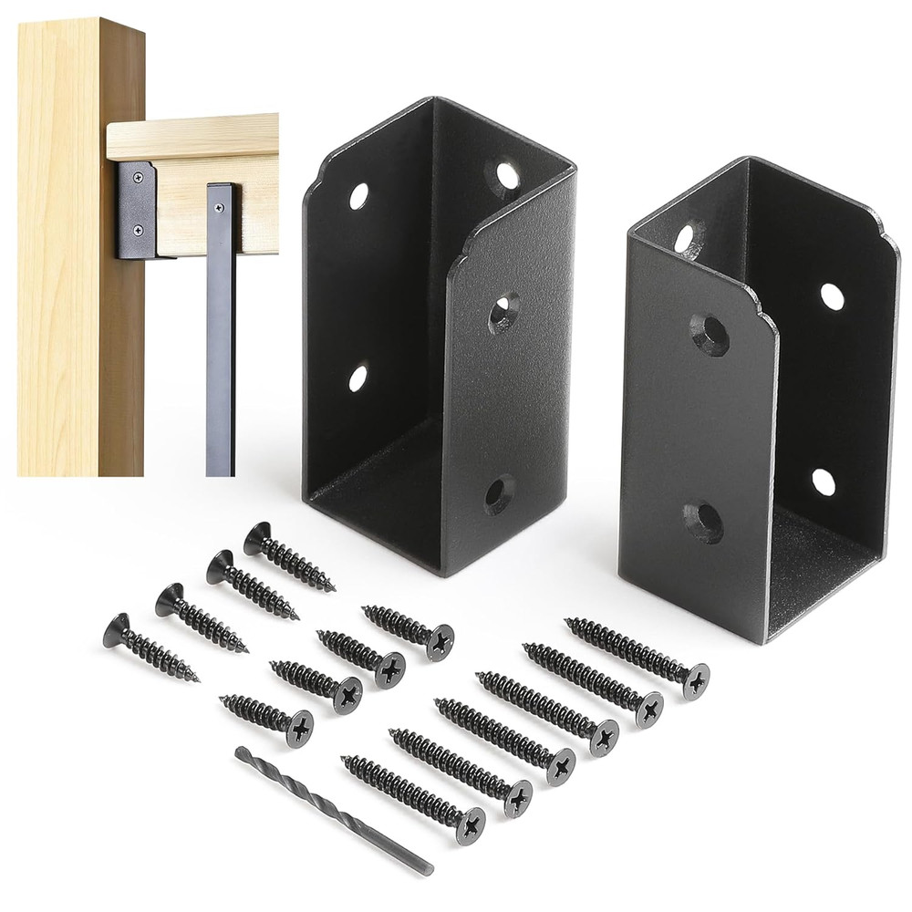 8Pcs Stainless Steels Deck Railing Bracket Connectors, for 2X4 (Actually 1 ½" X