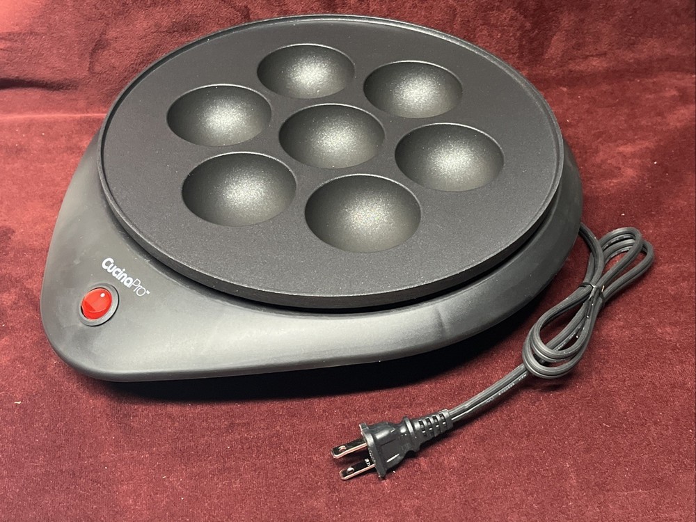 Ebelskiver Maker- Electric Non-stick Baker New With Open Box