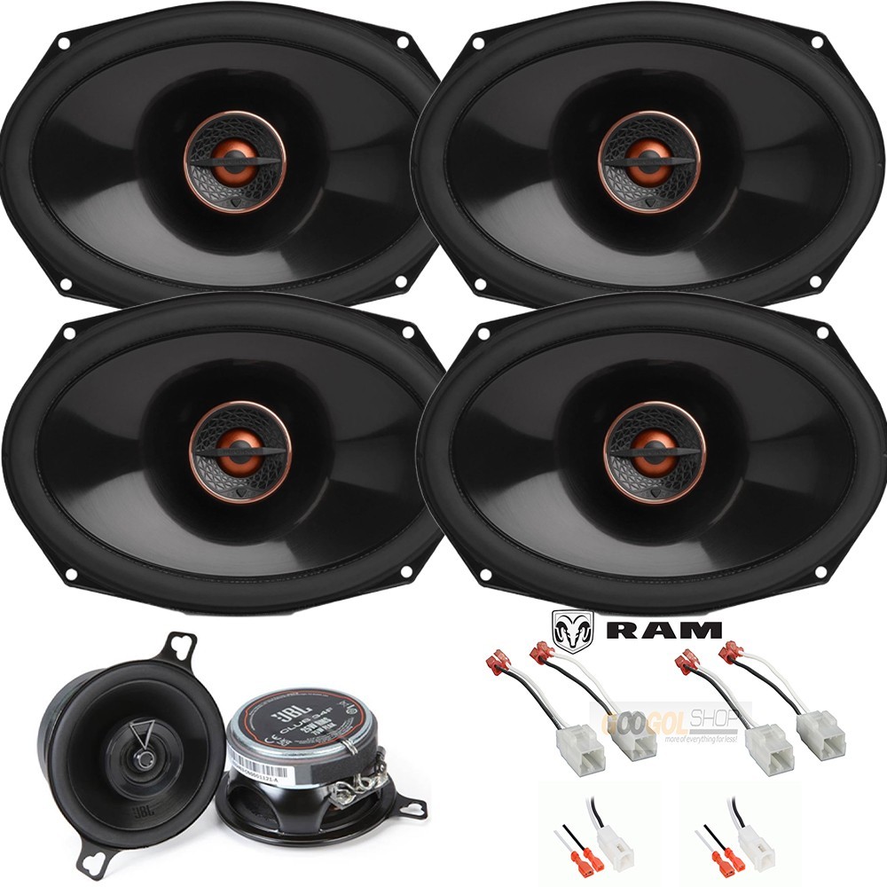 Speakers for 2009-2025 RAM 1500,2500 Infinity 6x9" For Doors & JBL 3.5" for Dash